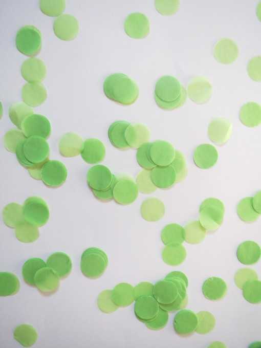 Confettis ronds papier de soie - Pomme