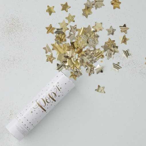 Canon à confettis étoiles