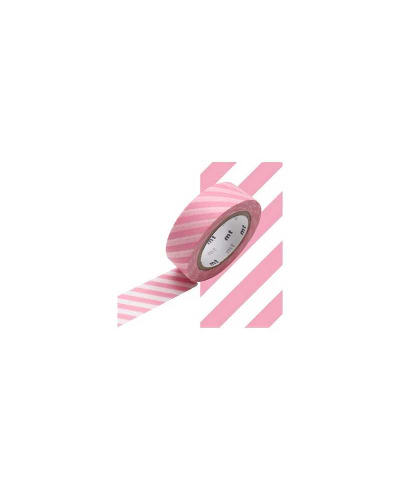 Rouleau de washi tape Stripe sakura.