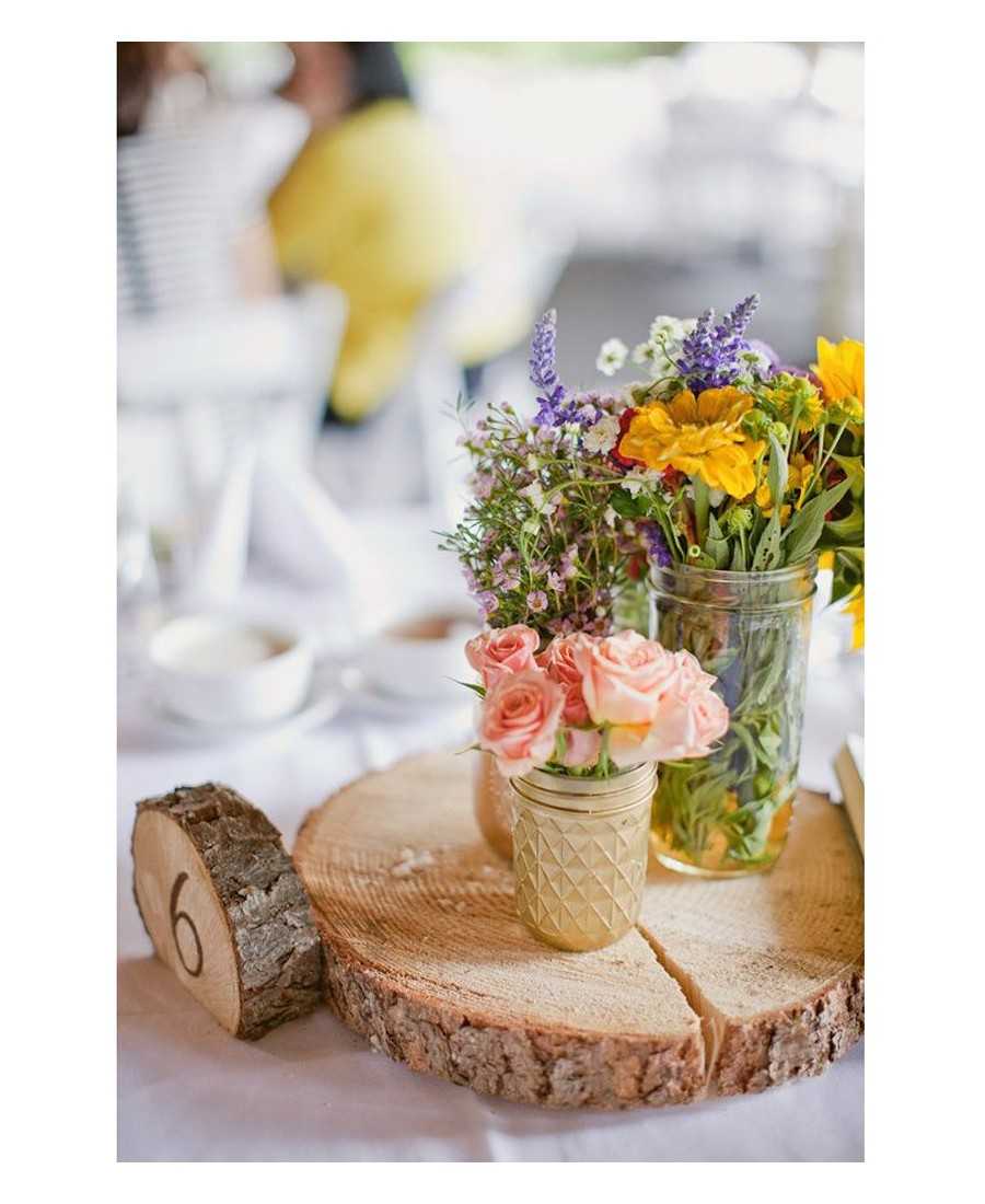 Rondin De Bois Naturel Pour Decoration Ou Centre De Table Pas Cher