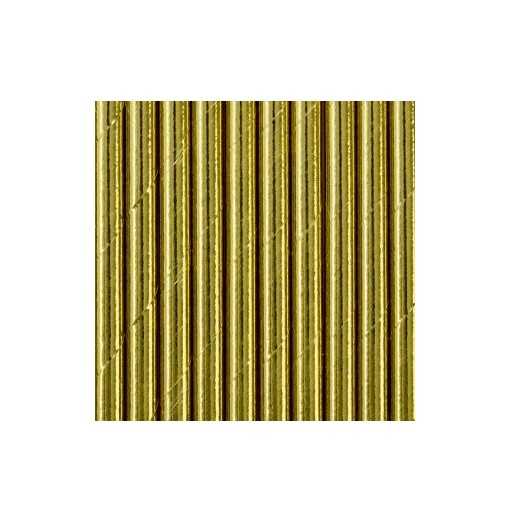 Paille en papier - Doré shinny