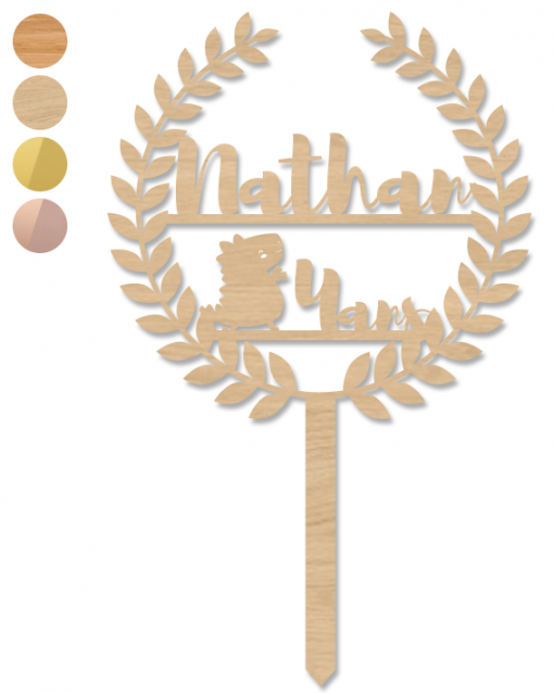Cake topper Anniversaire -...