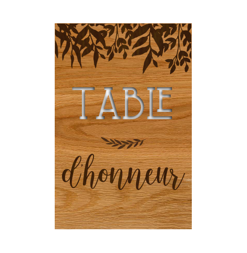 Plaque Table des Enfants -...