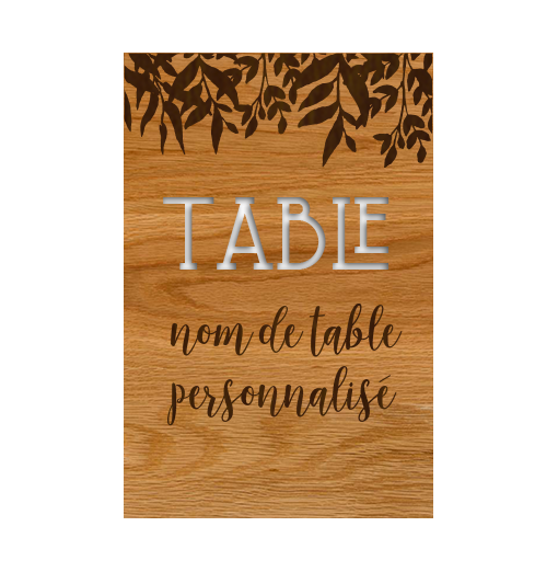 Numéros de table...