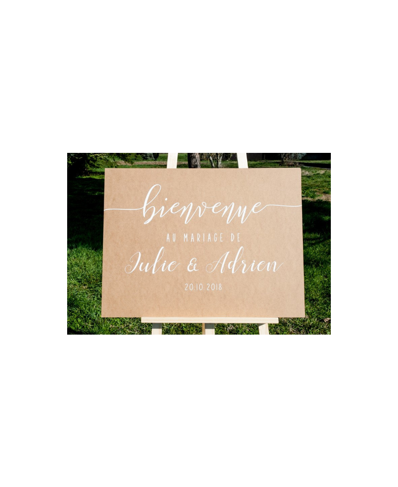 Panneau Personnalisable Modele Bienvenue