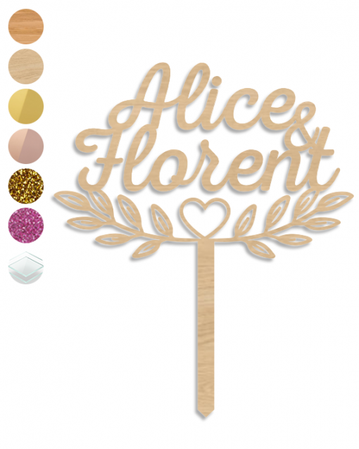 Cake topper "Végétal"