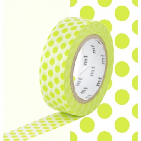 Masking Tape MT Dot Vert Anis