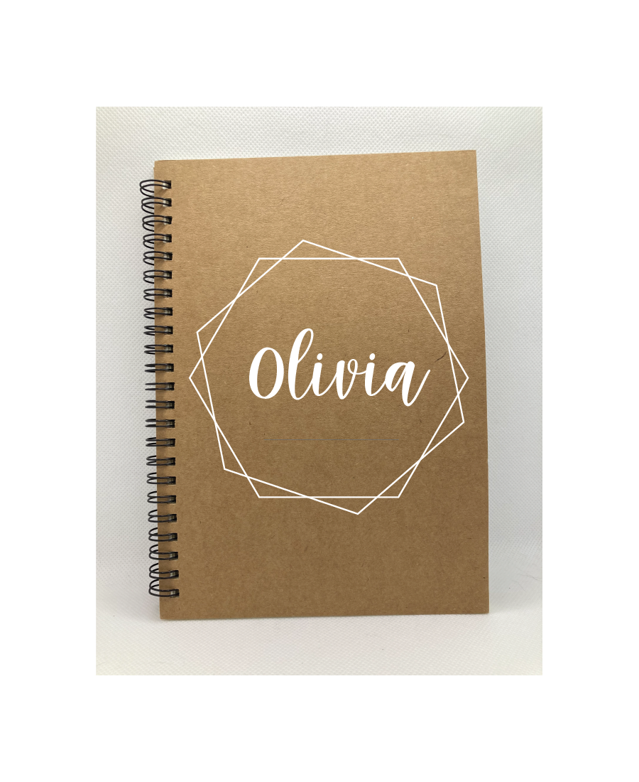 Carnet personnalisé en kraft - Modèle "Pure"