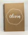 Carnet personnalisé en kraft - Modèle "Pure"