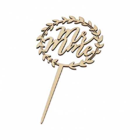 Cake Topper bois - MR & MRS