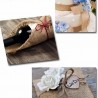 Ruban en toile de jute 6 cm décoration DIY mariage