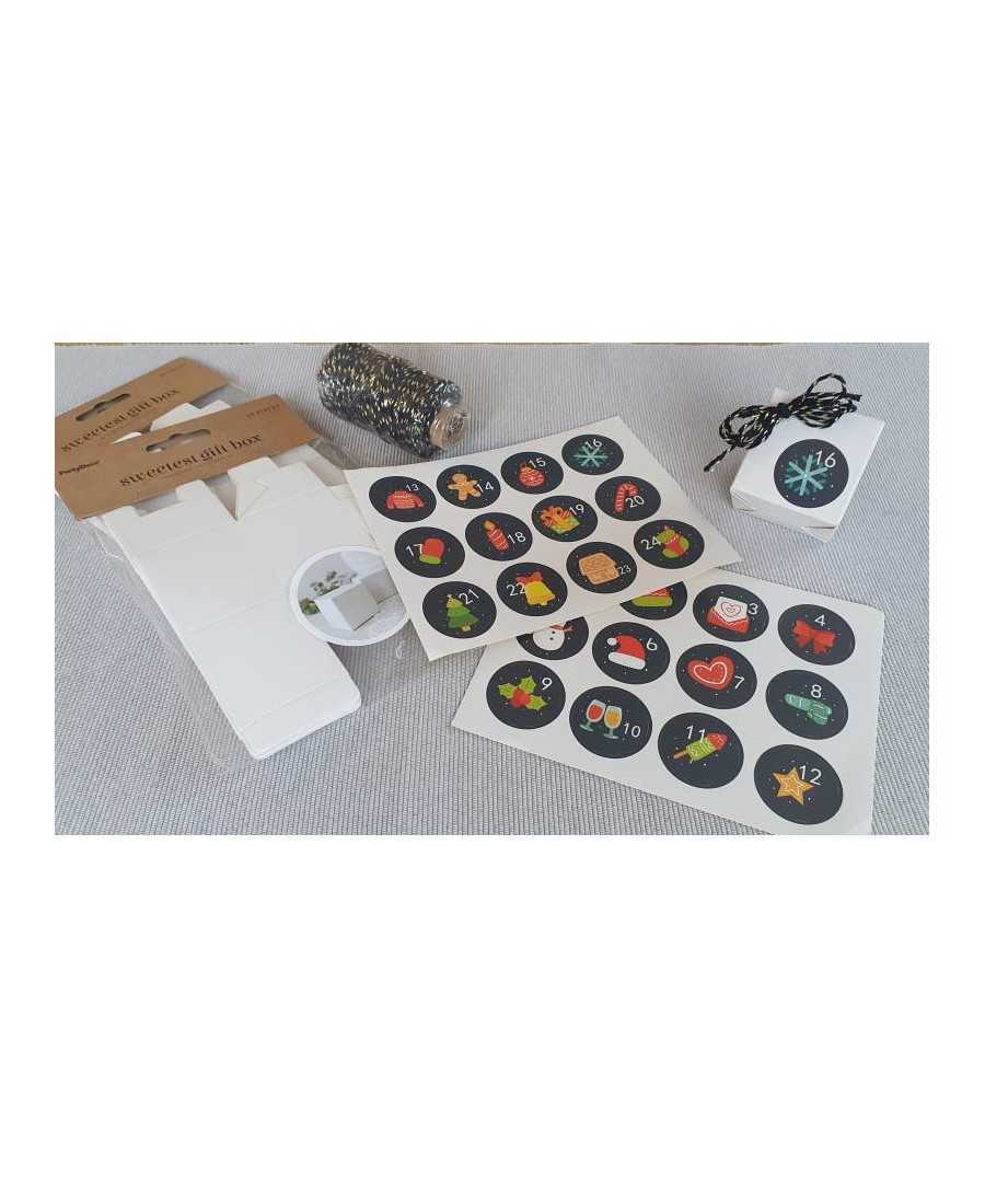 Kit Calendrier de l'Avent Boîtes carrées 