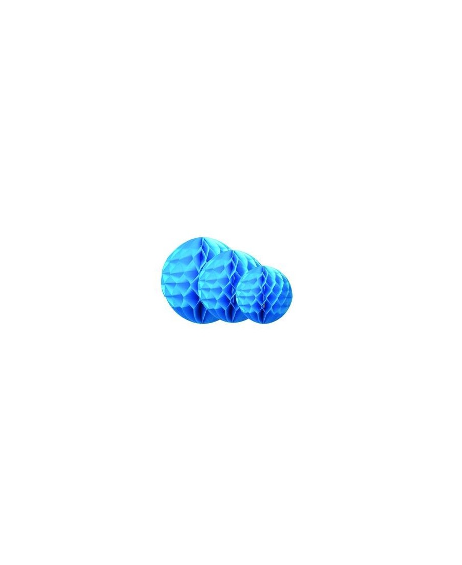 Boule alvéolée Turquoise- 20 cm 