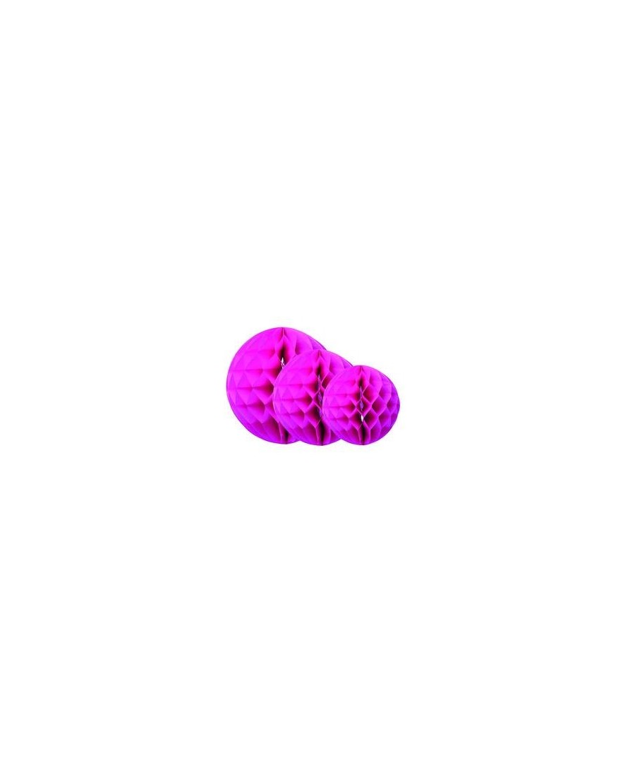Boule alvéolée Rose pâle- 20 cm 