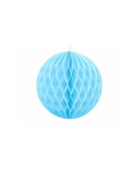 Boule alvéolée Bleu ciel - 20 cm 