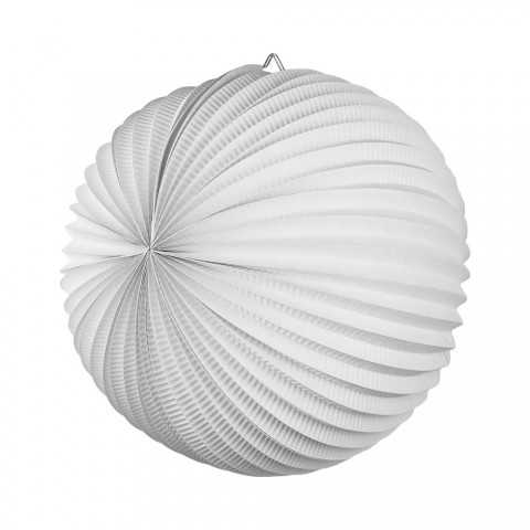 Lanterne accordéon Blanc - 20cm 