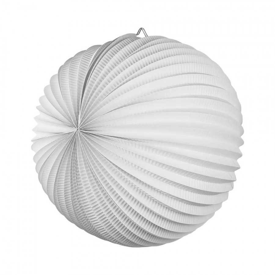 Lanterne accordéon Blanc - 20cm 