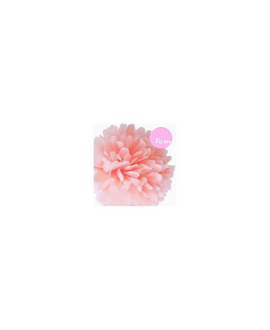 Pompon Papier Rose Clair - 25cm Pompon Papier Rose Clair - 25cm