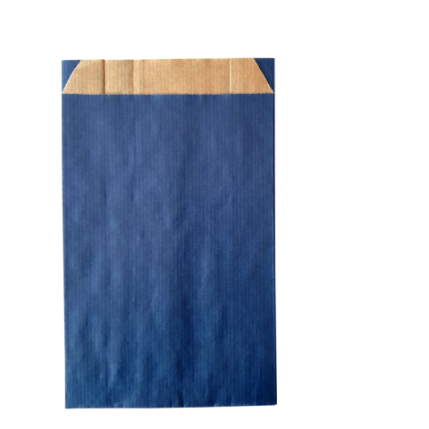 Sachet kraft bleu format 12 x 17 cm