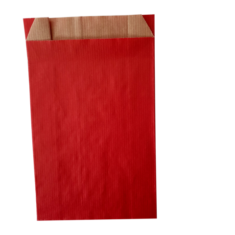 Sachet kraft rouge format 12 x 17 cm
