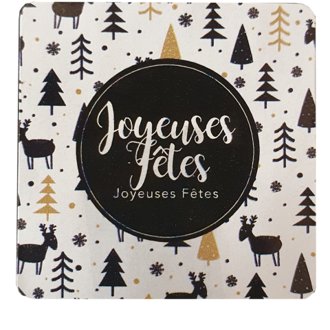 Sticker Joyeuses Fêtes carré