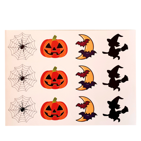 Stickers Halloween 4 motifs différents