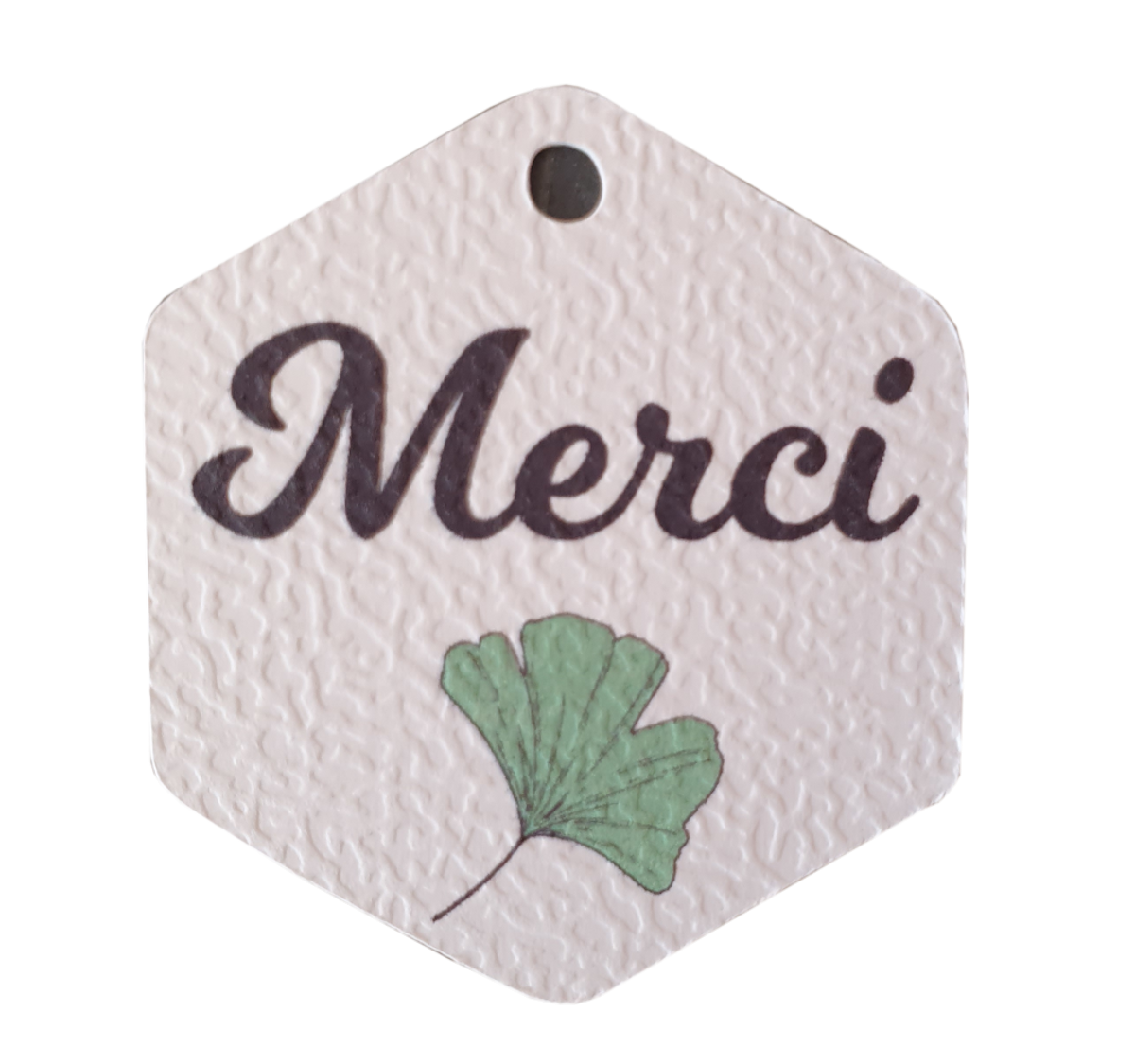 Petite étiquette hexagonale personnalisée avec votre création