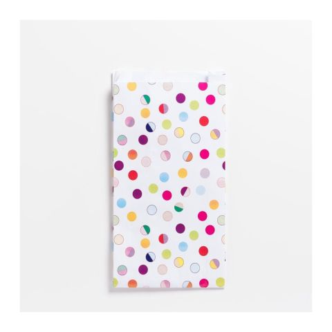 Pochette cadeau Nya 18 × 6 × 35 cm, pois multicolores