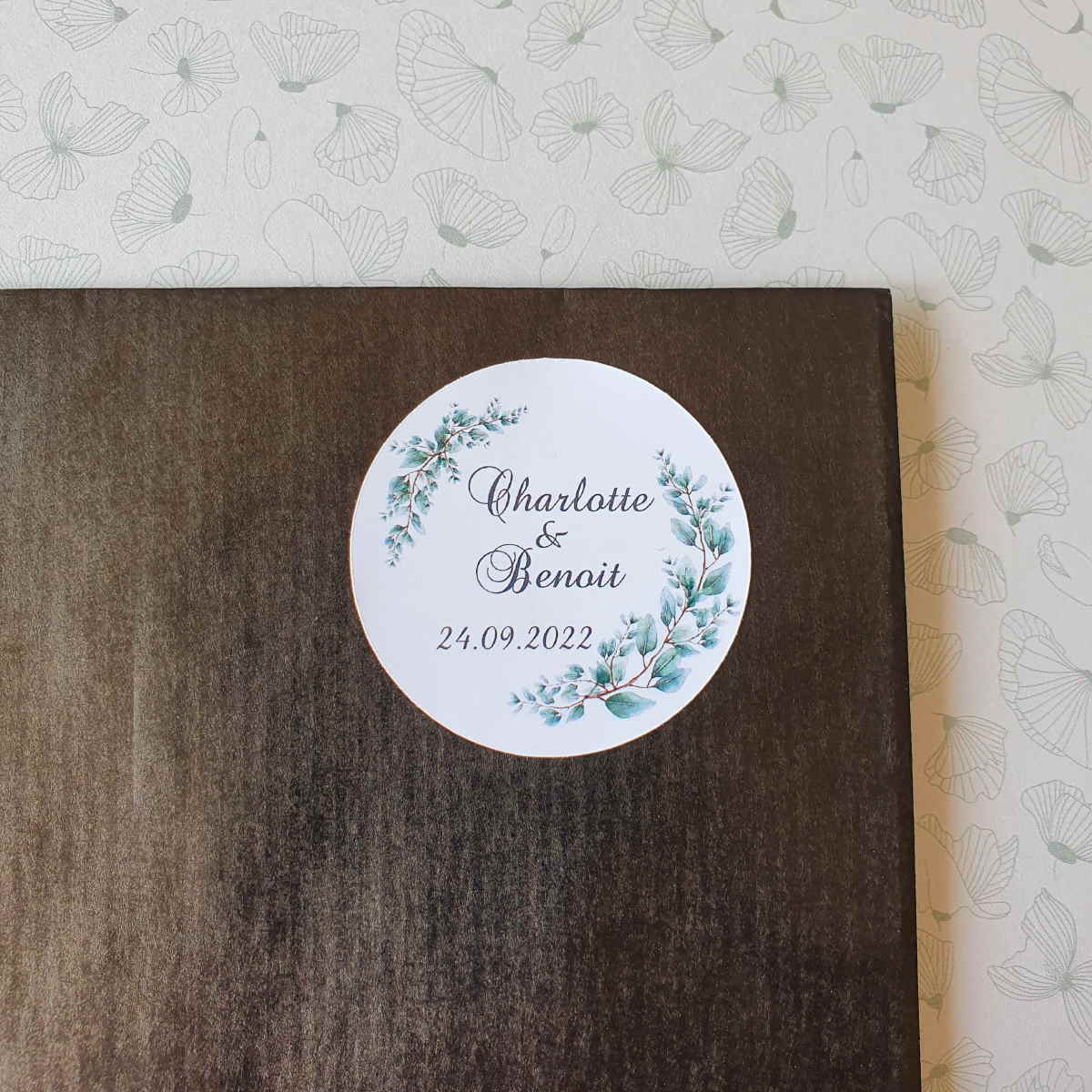Sticker personnalisé pour mariage
