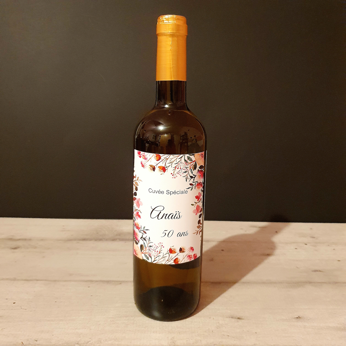 étiquette bouteille de vin