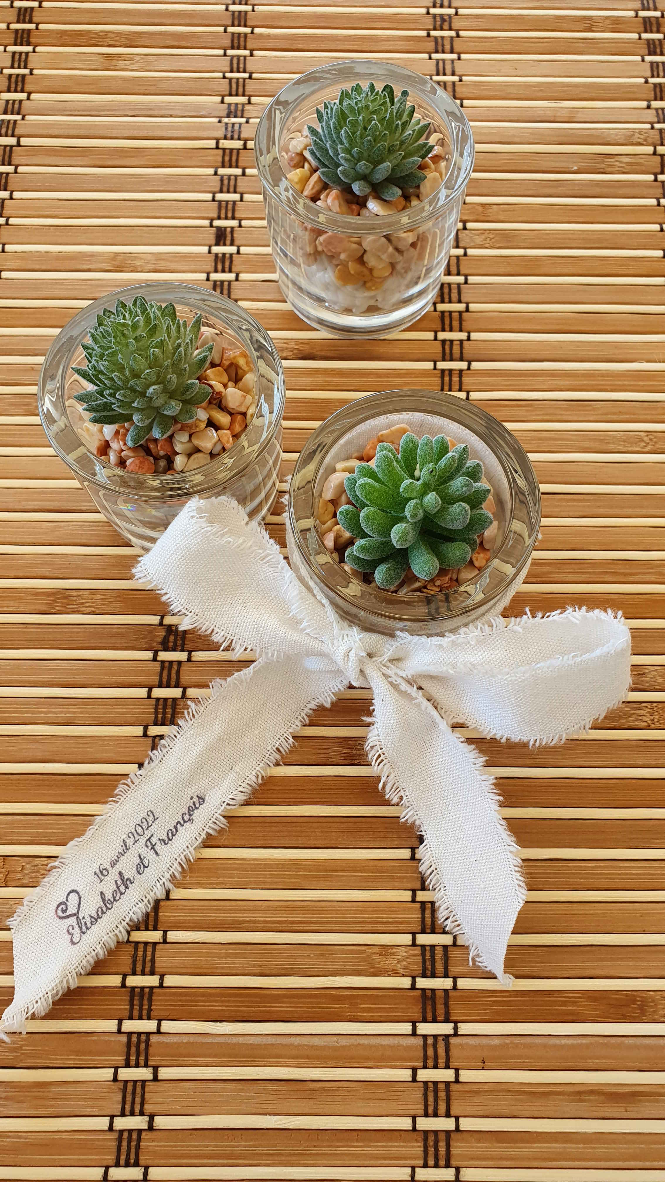 ruban personnalisé pour cadeau invité mariage