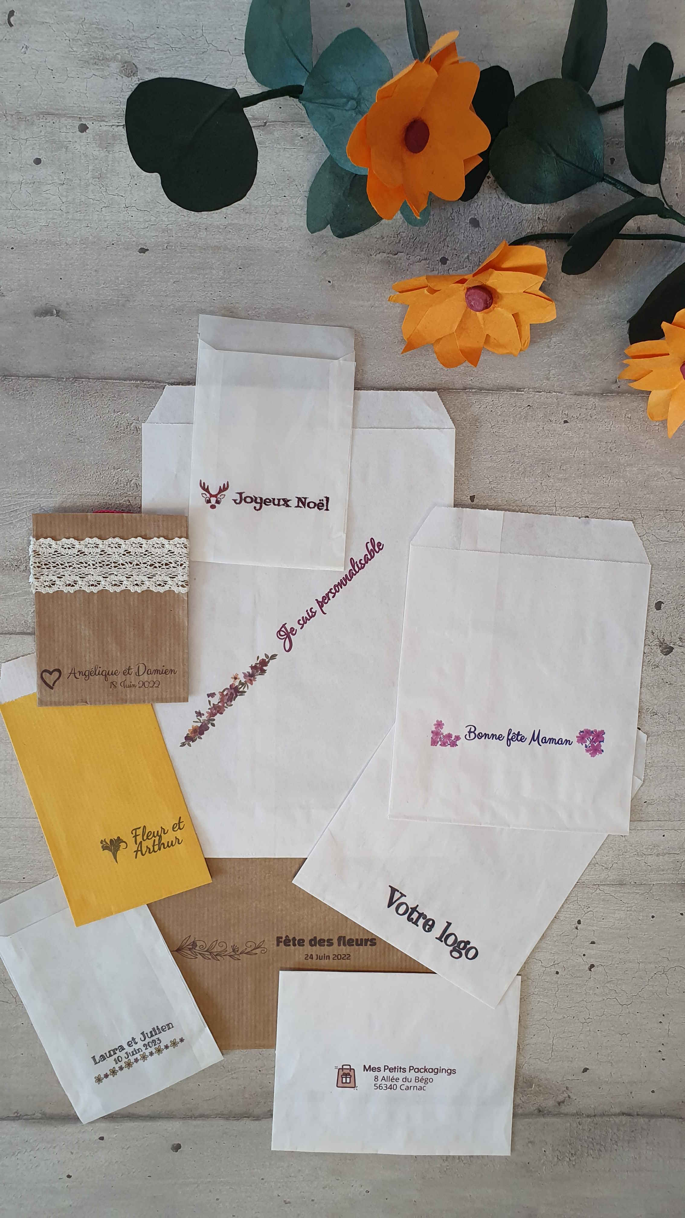 sachets papiers personnalisés